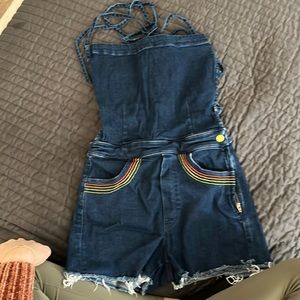 Denim Romper